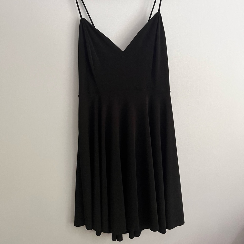 Black 90s skater dress